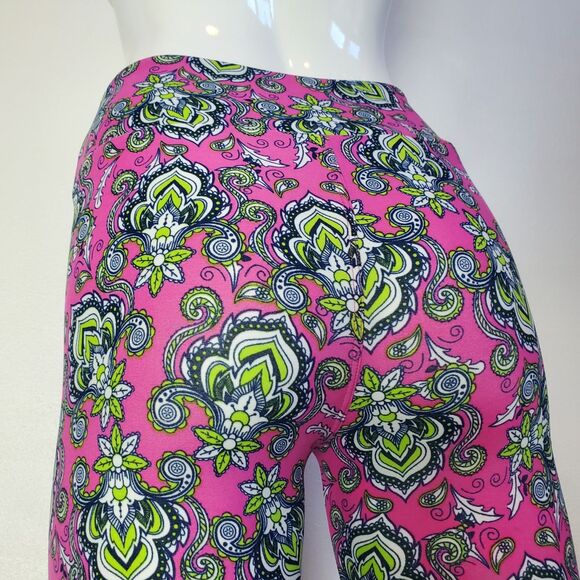 NEW LuLaRoe Pink Paisley Leggings - Picture 4 of 9